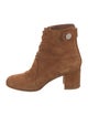 Gianvito Rossi Suede Lace-Up Boots