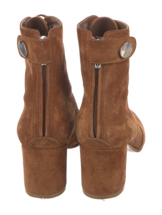 Gianvito Rossi Suede Lace-Up Boots