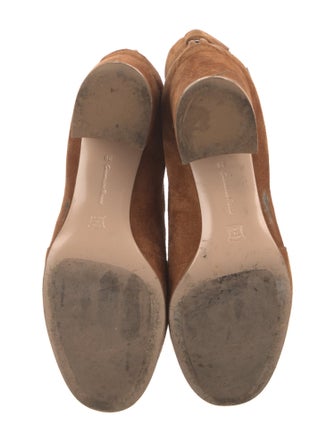 Gianvito Rossi Suede Lace-Up Boots