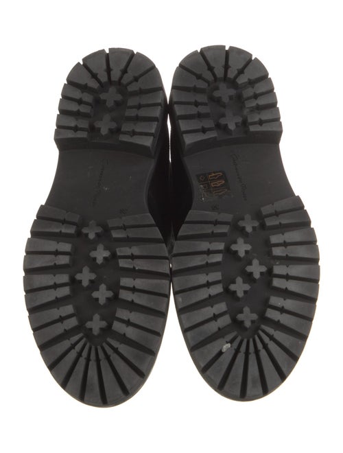 Gianvito Rossi Suede Combat Boots