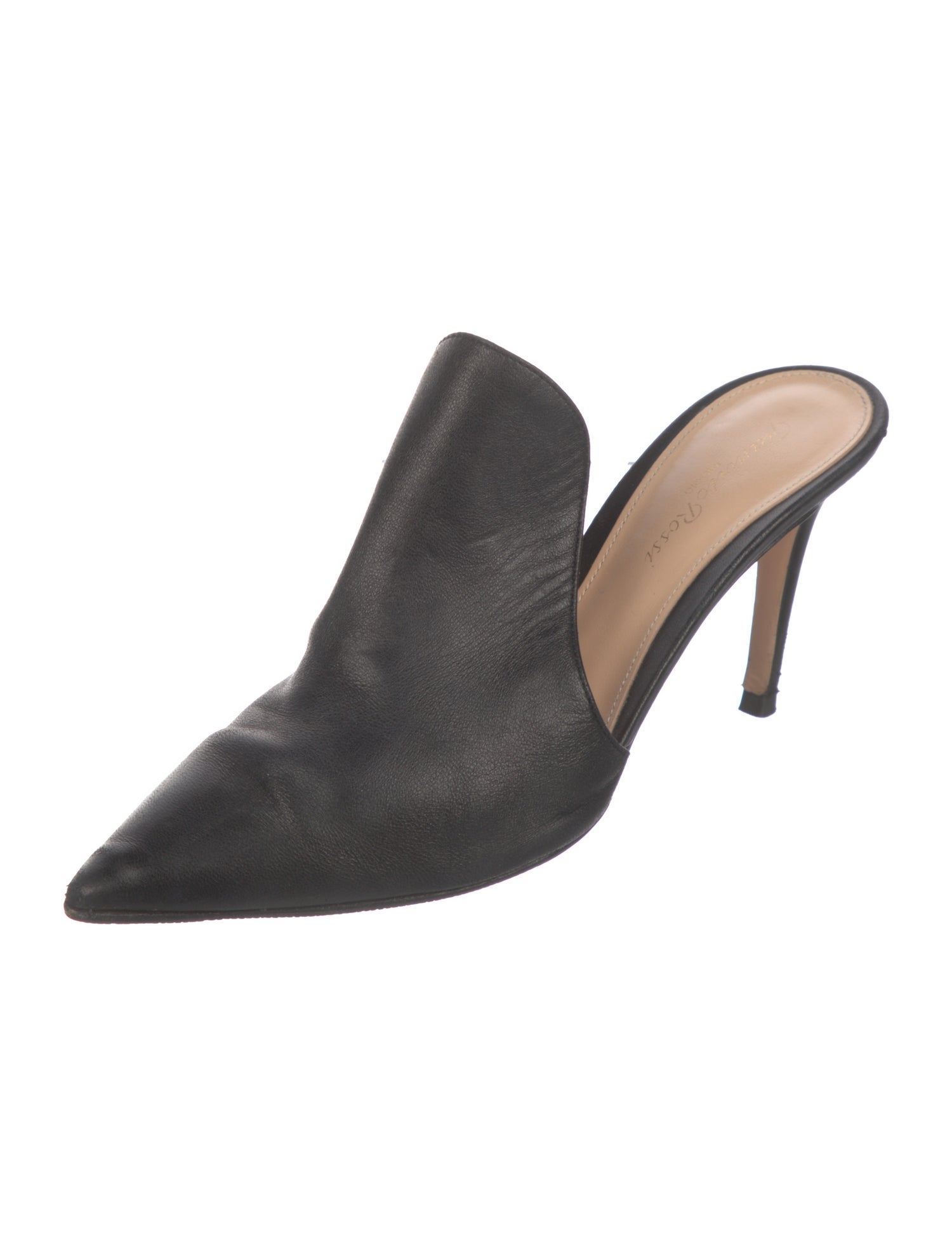 Gianvito Rossi Leather Mules