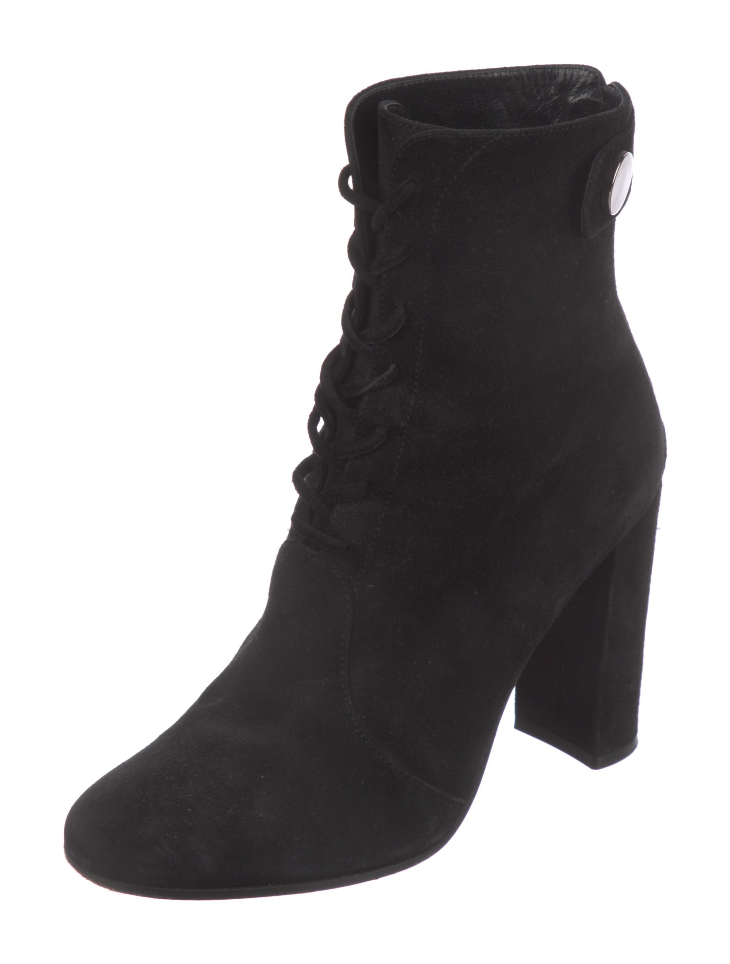Gianvito Rossi Suede Lace-Up Boots