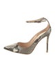 Gianvito Rossi Python Animal Print Pumps