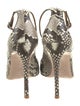 Gianvito Rossi Python Animal Print Pumps