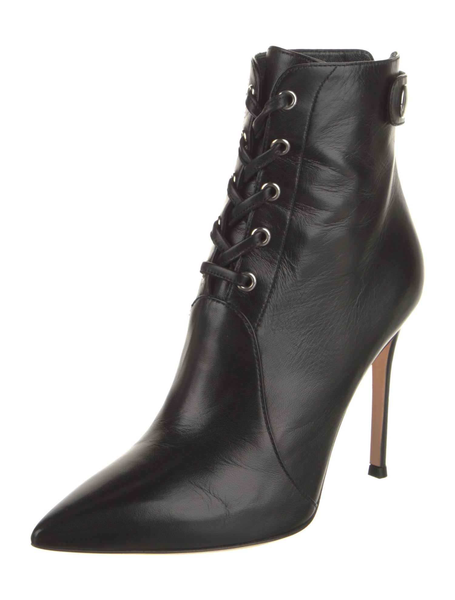 Gianvito Rossi Leather Lace-Up Boots