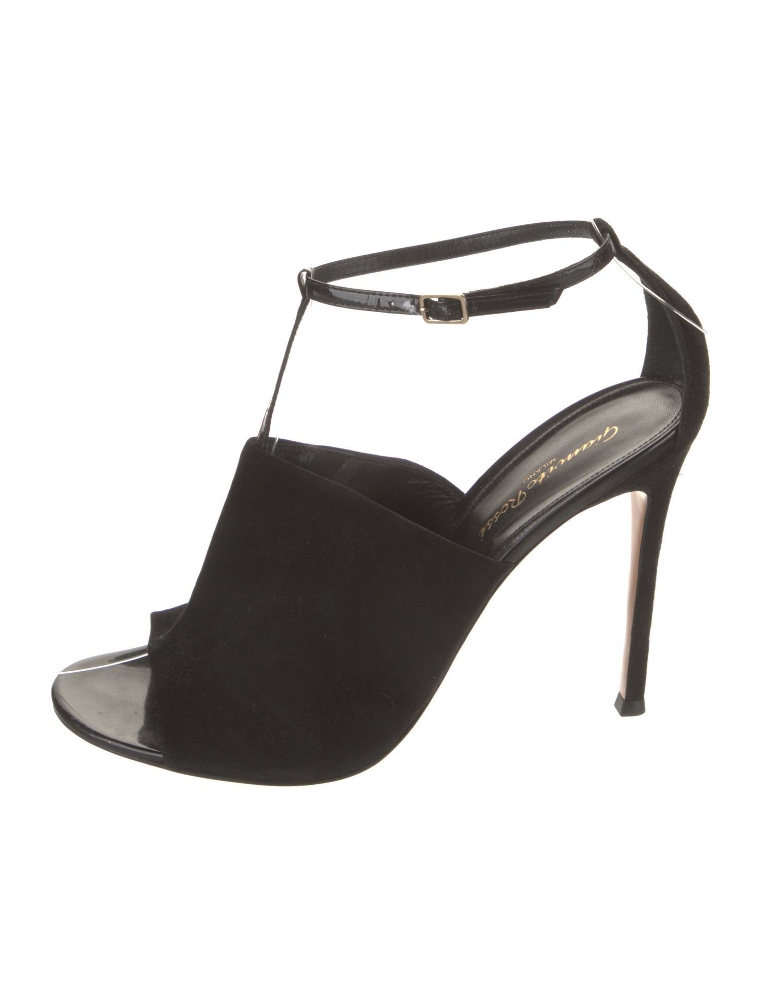 Gianvito Rossi Suede T-Strap Sandals