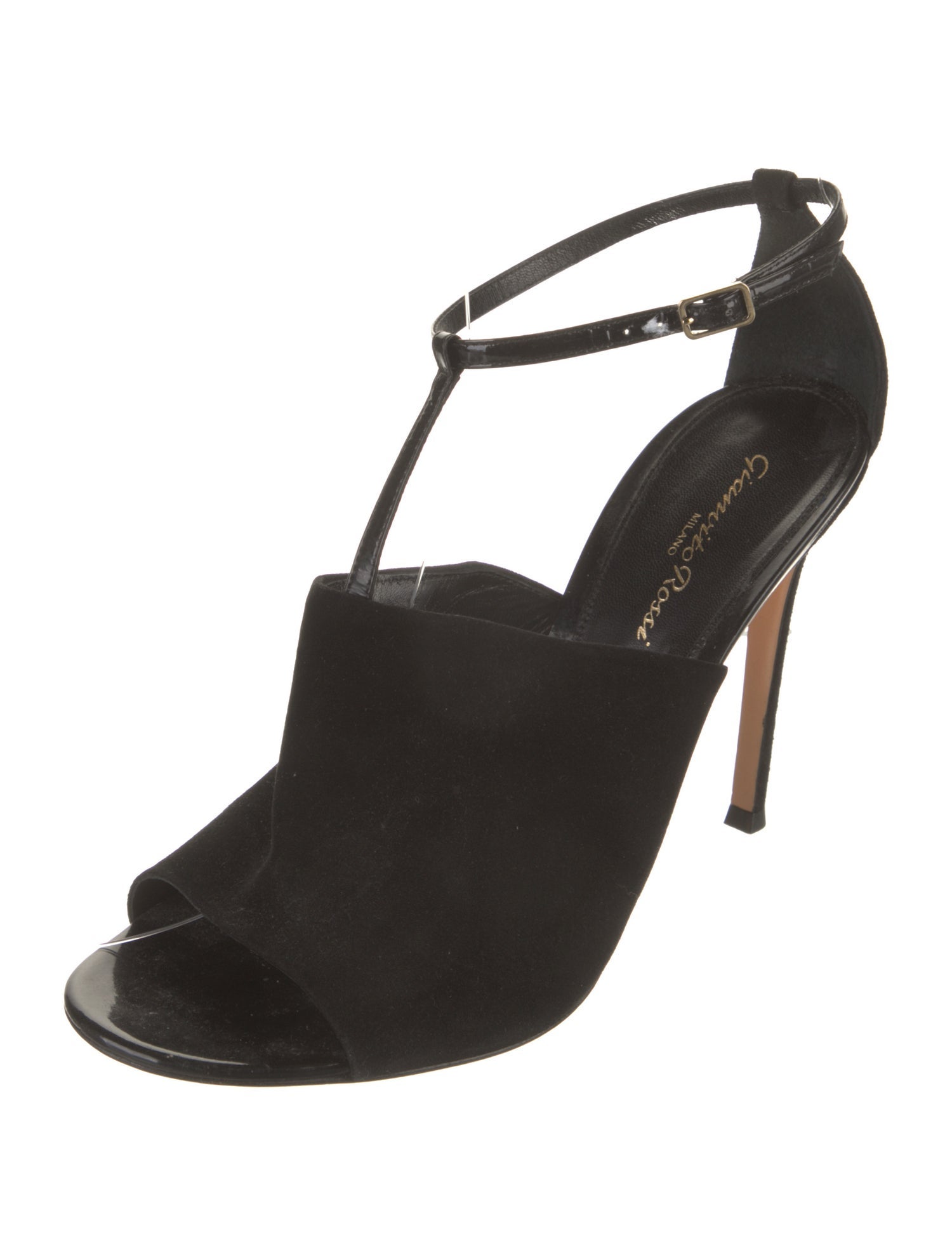 Gianvito Rossi Suede T-Strap Sandals