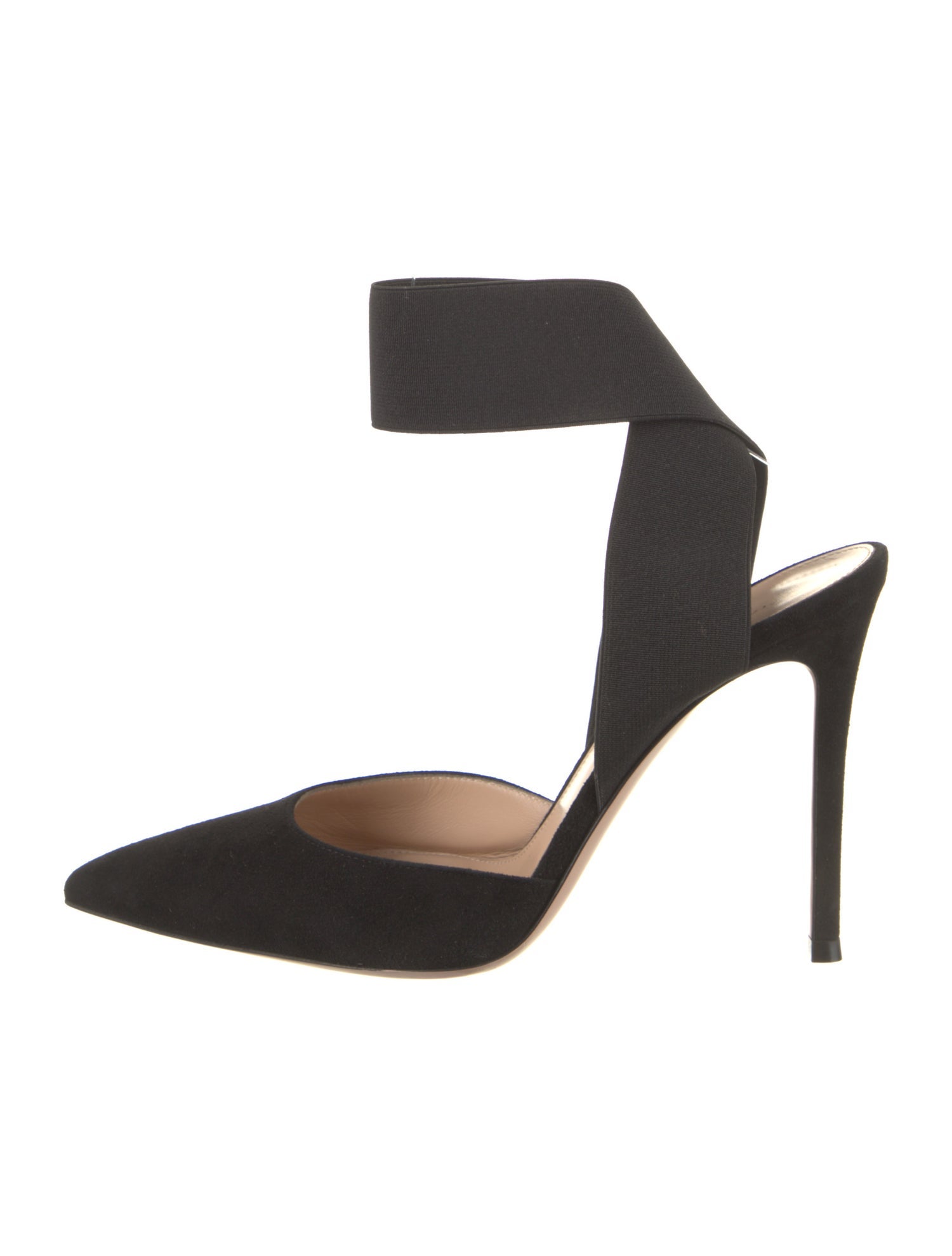Gianvito Rossi Suede D'Orsay Pumps