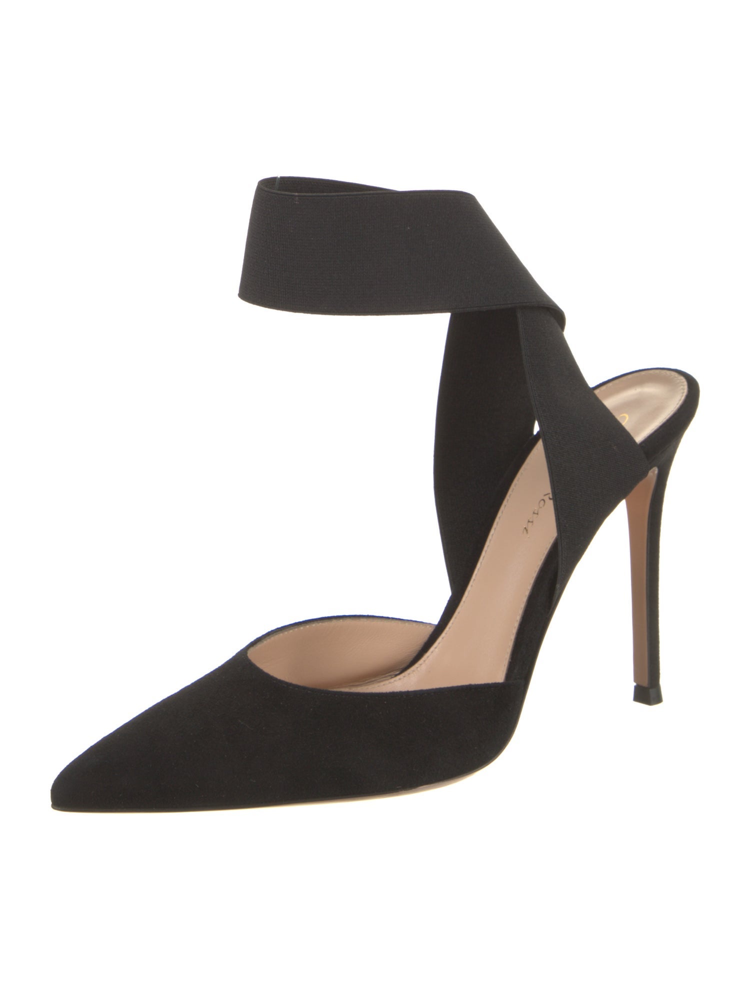 Gianvito Rossi Suede D'Orsay Pumps