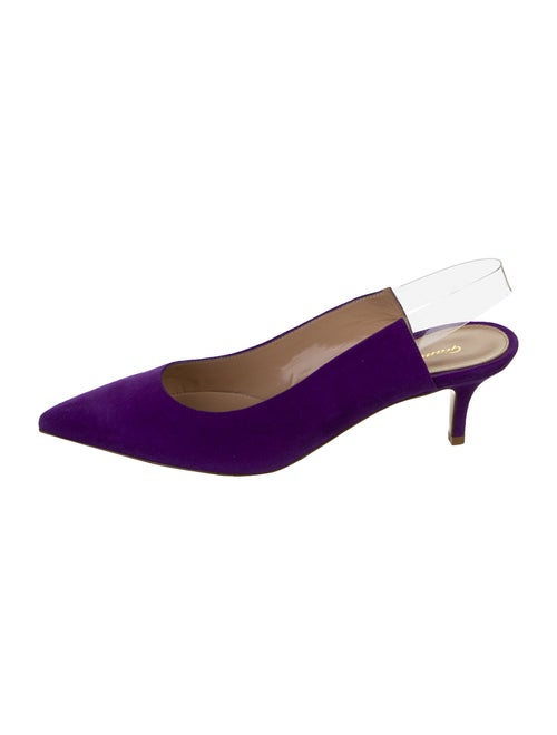 Gianvito Rossi Suede Slingback Pumps
