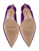 Gianvito Rossi Suede Slingback Pumps