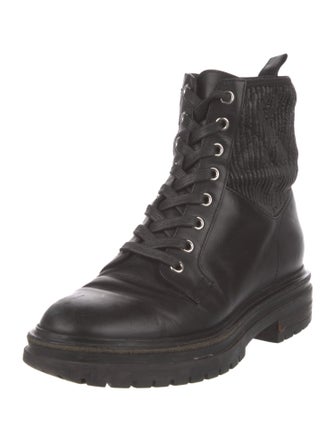 Gianvito Rossi Leather Combat Boots