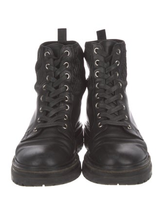Gianvito Rossi Leather Combat Boots