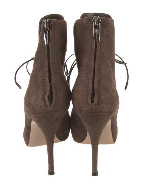 Gianvito Rossi Suede Lace-Up Boots