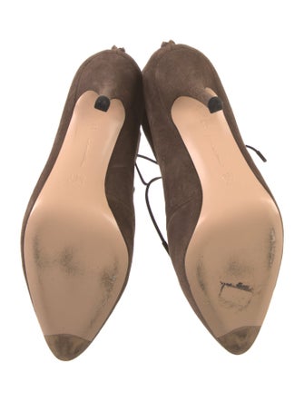 Gianvito Rossi Suede Lace-Up Boots
