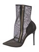 Gianvito Rossi Mesh Accents Sock Boots