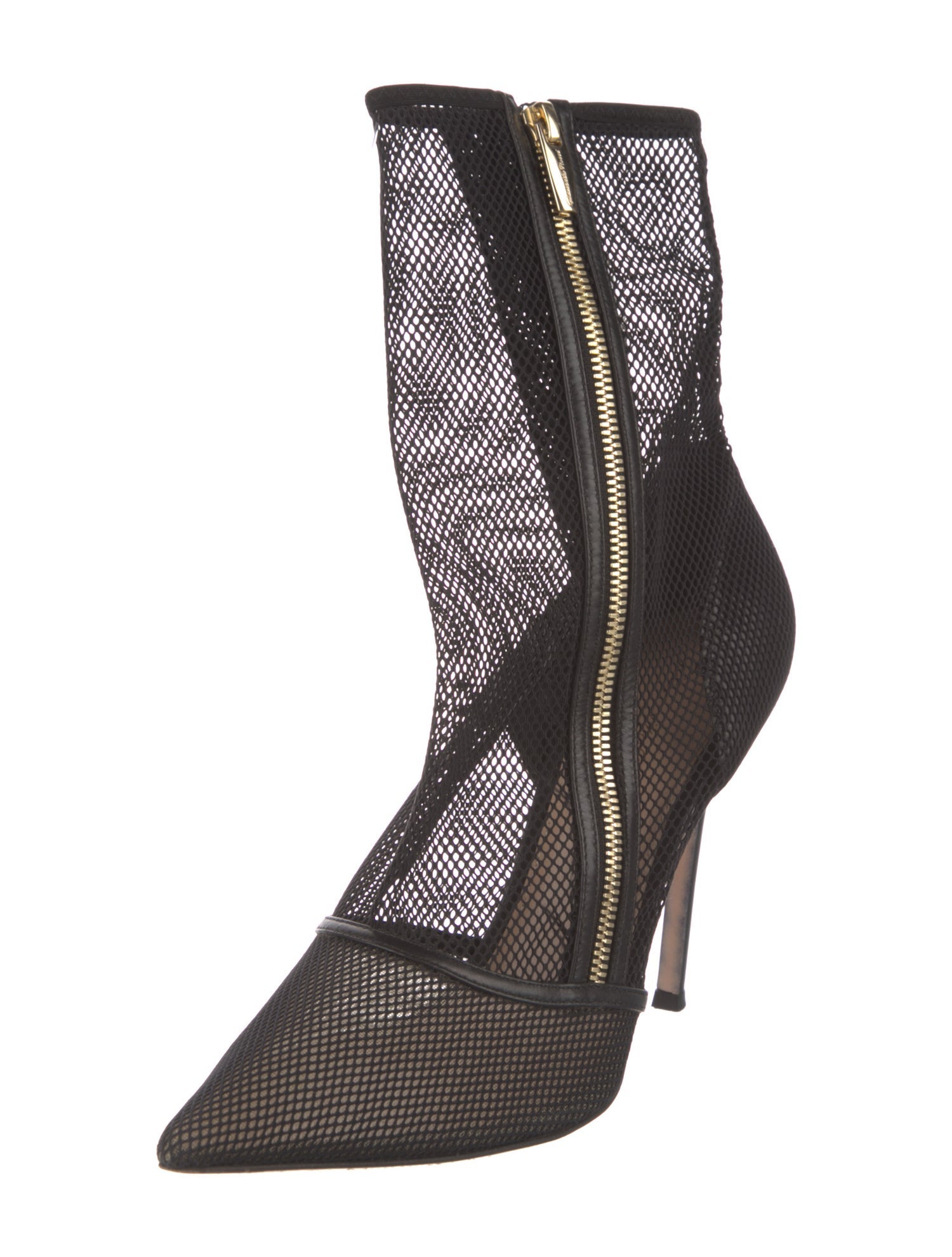 Gianvito Rossi Mesh Accents Sock Boots
