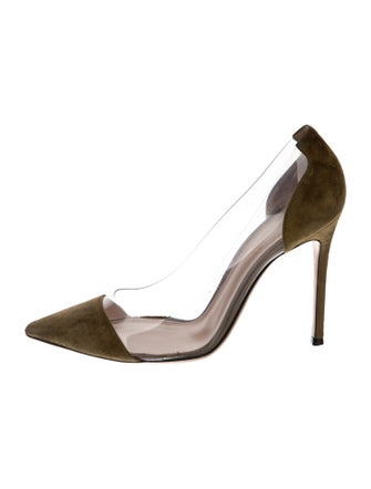 Gianvito Rossi PVC T-Strap Pumps