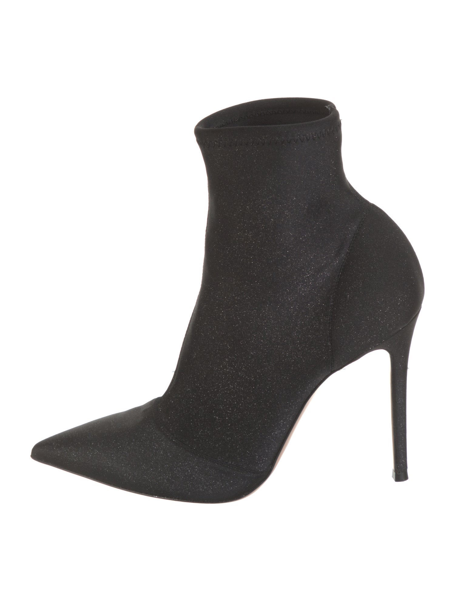 Gianvito Rossi Neoprene Glitter Accents Sock Boots