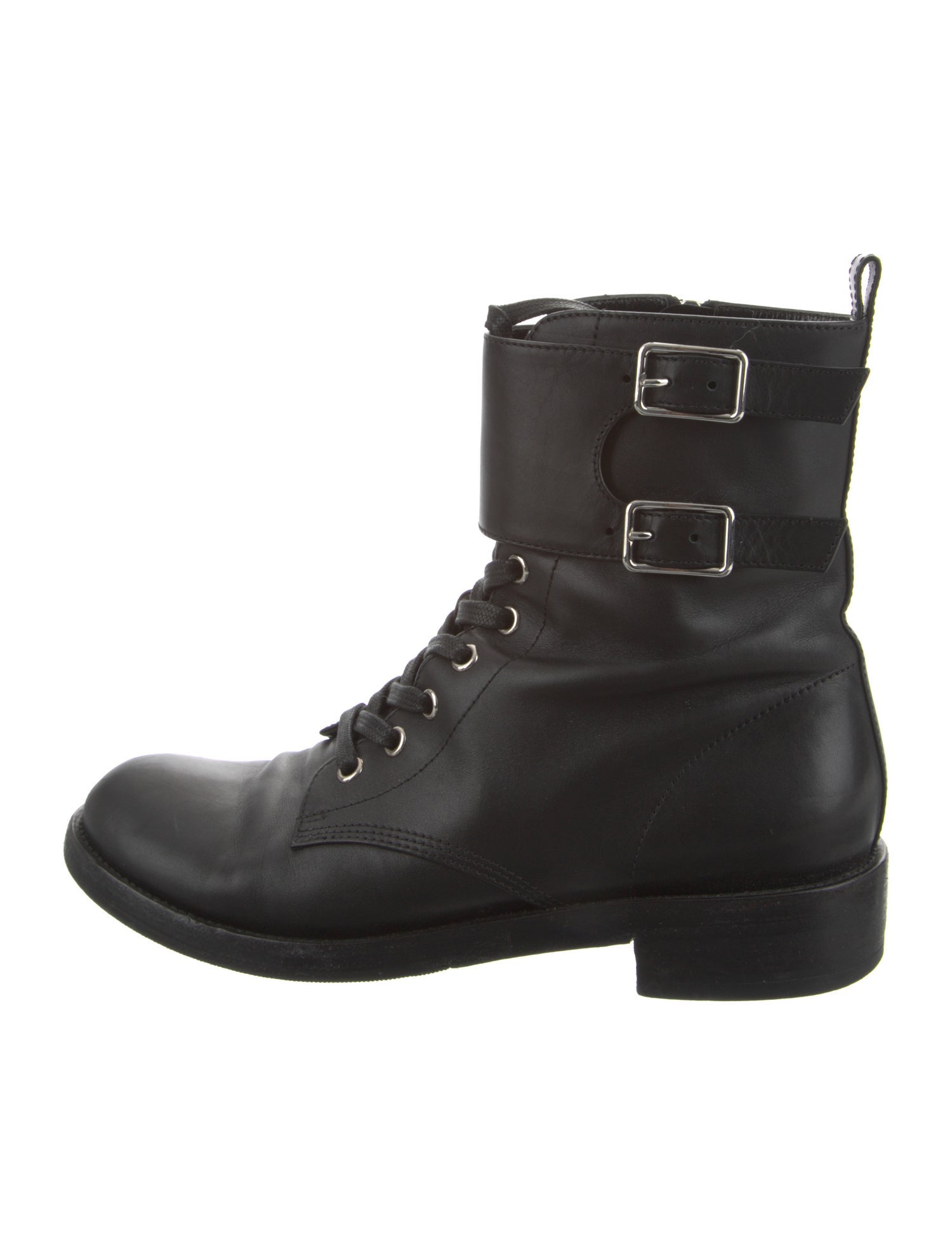Gianvito Rossi Leather Combat Boots