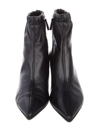 Gianvito Rossi Leather Ruffle Embellishment Boots