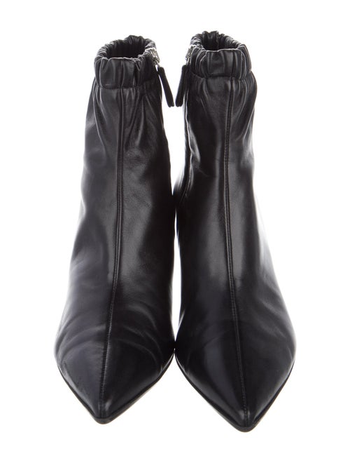 Gianvito Rossi Leather Ruffle Embellishment Boots