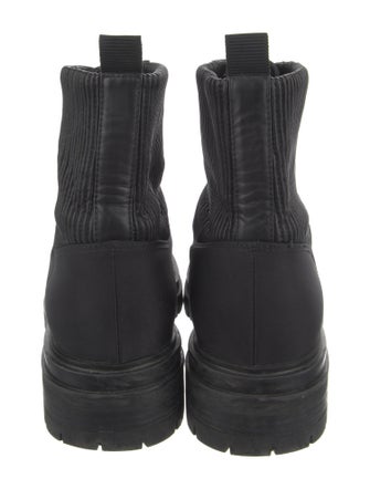 Gianvito Rossi Mesh Accents Combat Boots