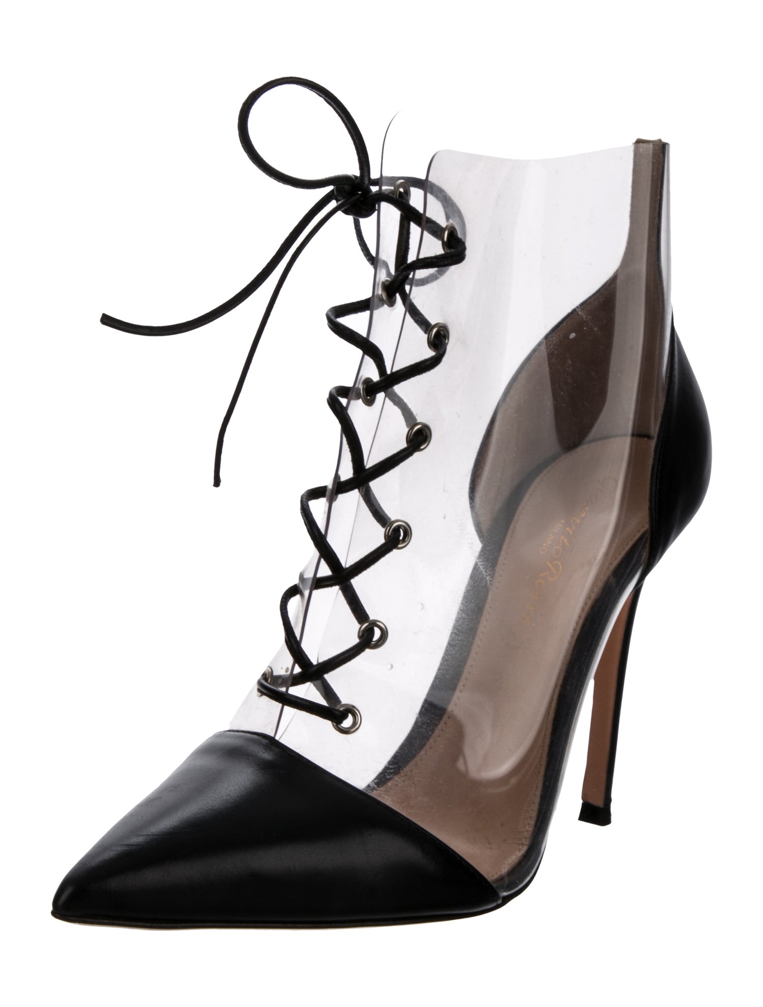 Gianvito Rossi PVC Lace-Up Boots