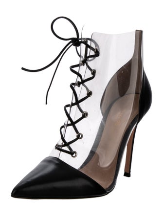 Gianvito Rossi PVC Lace-Up Boots