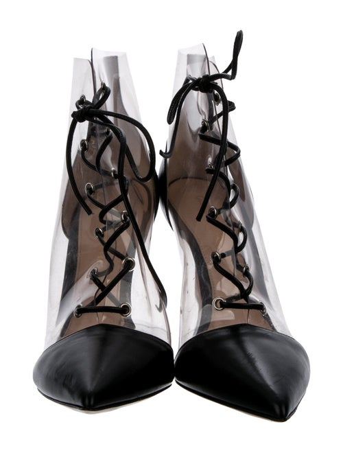 Gianvito Rossi PVC Lace-Up Boots