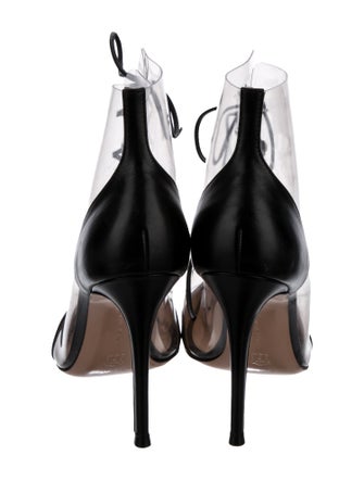 Gianvito Rossi PVC Lace-Up Boots