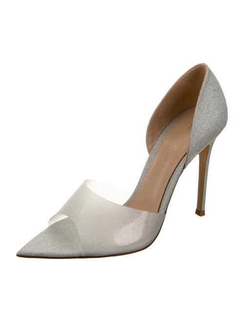 Gianvito Rossi Glitter D'Orsay Pumps