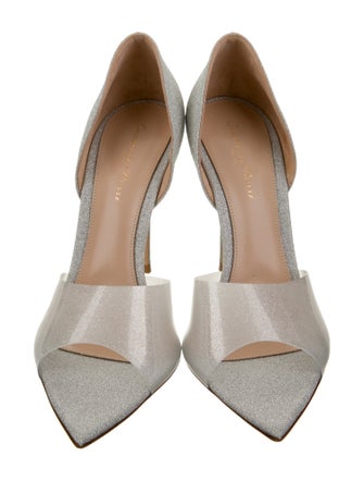 Gianvito Rossi Glitter D'Orsay Pumps