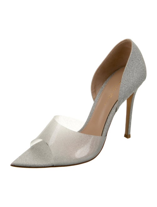 Gianvito Rossi Glitter D'Orsay Pumps