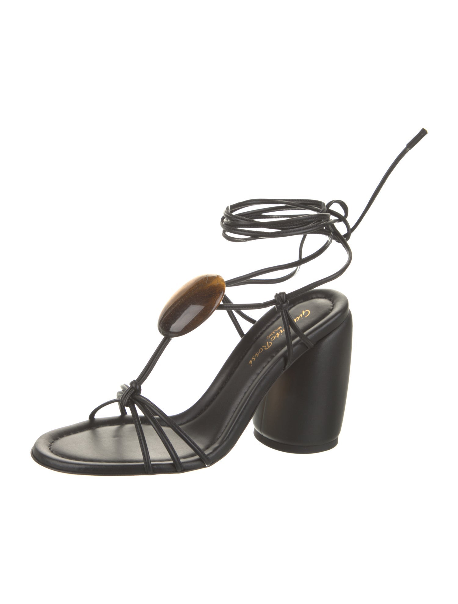 Gianvito Rossi Leather T-Strap Sandals