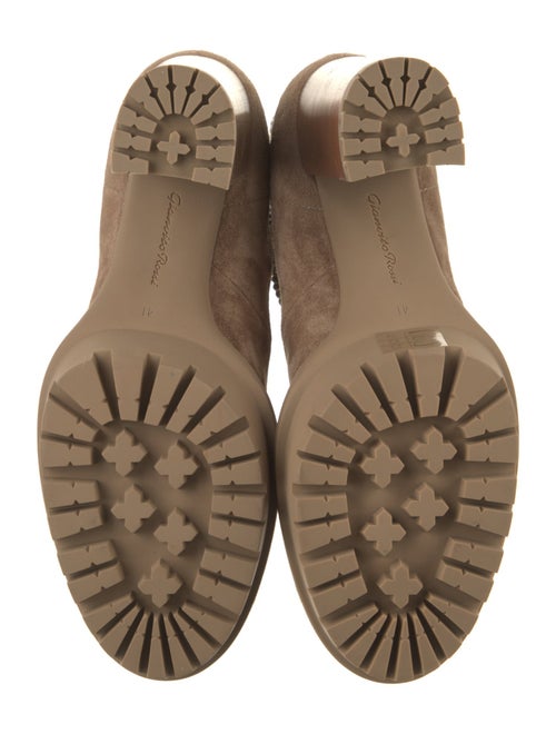 Gianvito Rossi Suede Lace-Up Boots