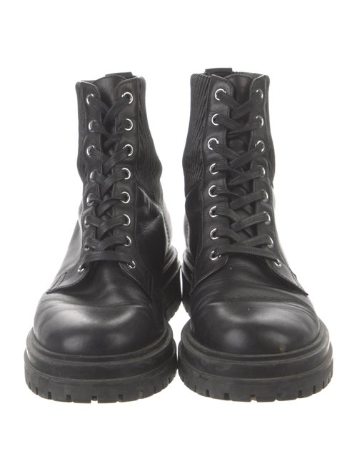 Gianvito Rossi Leather Combat Boots