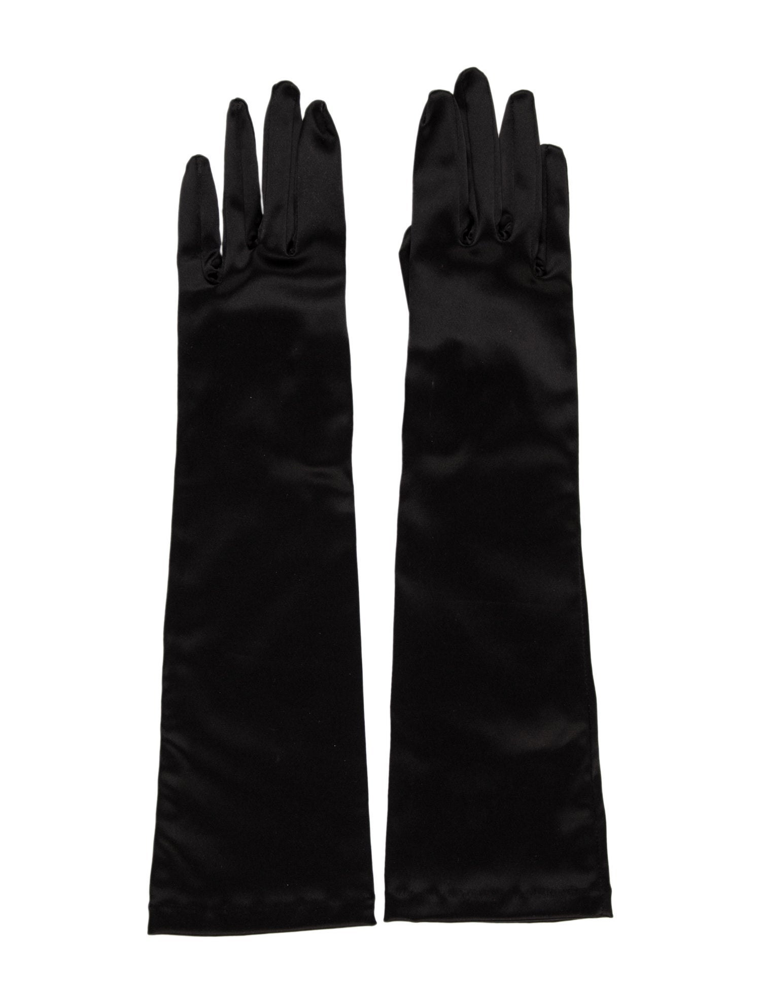 Gianvito Rossi Satin Winter Gloves