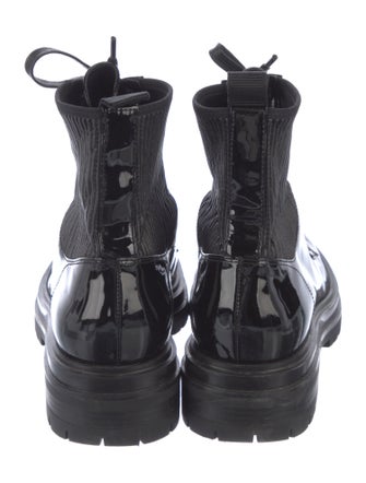 Gianvito Rossi Patent Leather Combat Boots