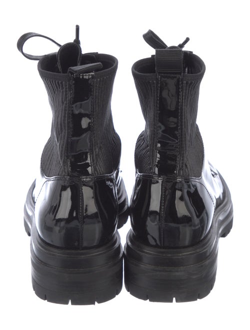 Gianvito Rossi Patent Leather Combat Boots