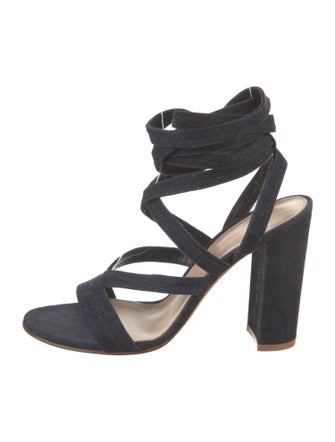 Gianvito Rossi Denim Espadrilles