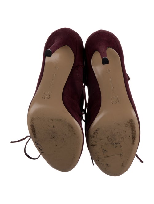 Gianvito Rossi Suede T-Strap Pumps