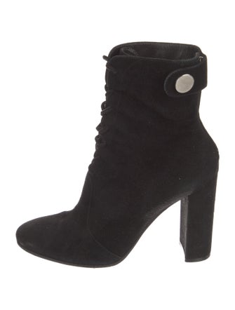 Gianvito Rossi Suede Lace-Up Boots