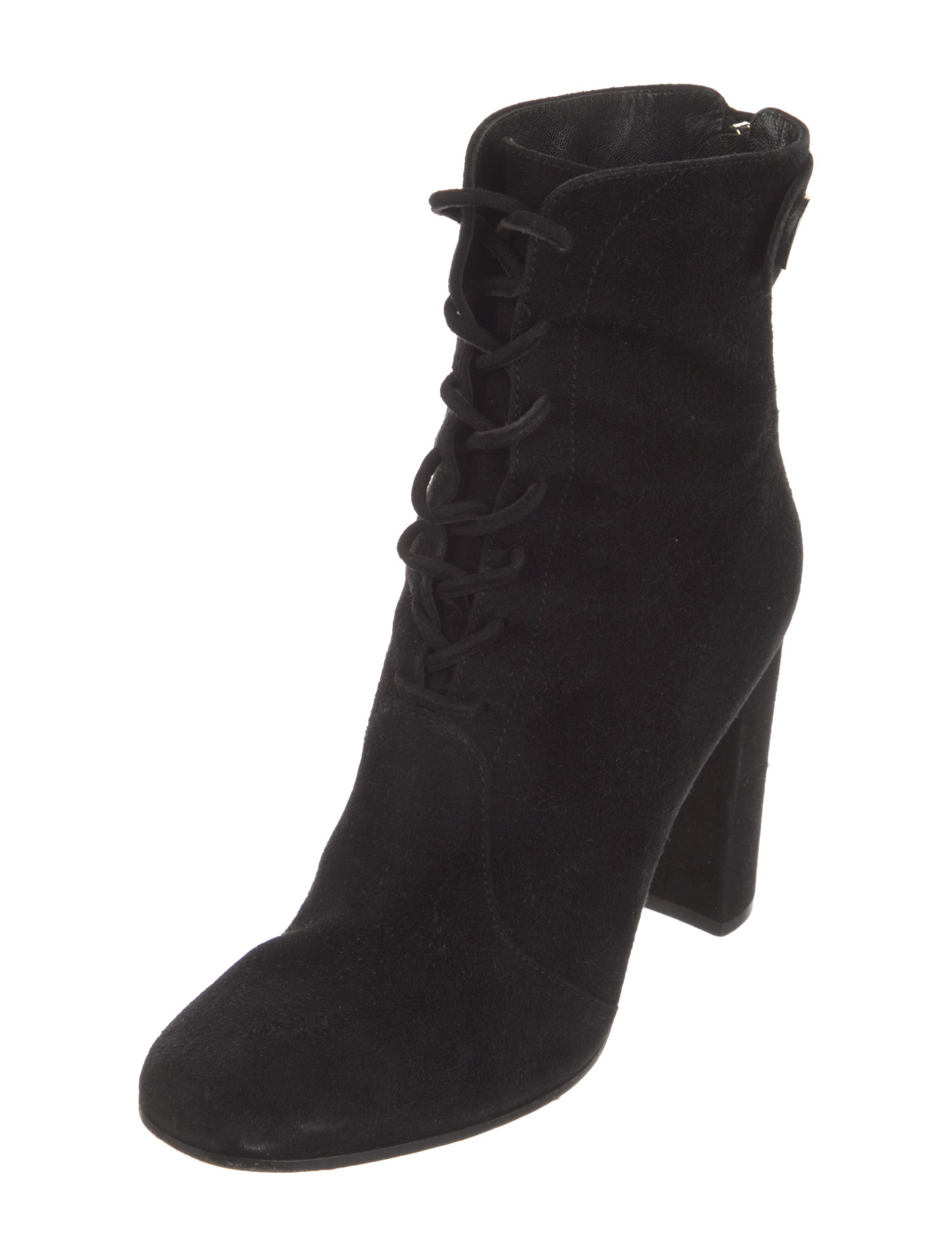 Gianvito Rossi Suede Lace-Up Boots