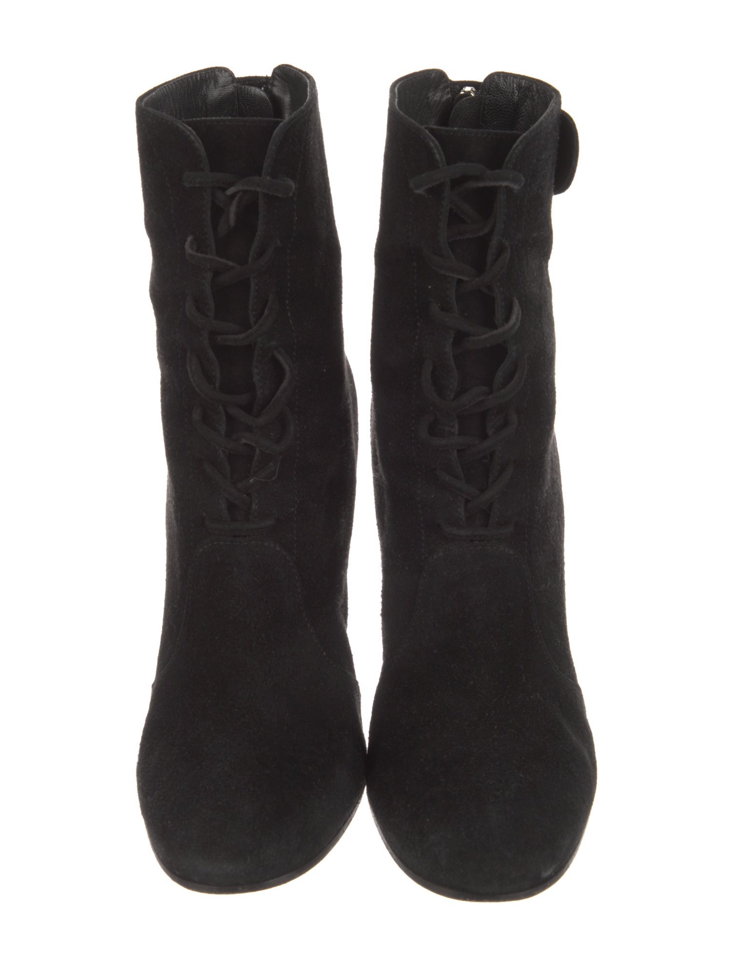 Gianvito Rossi Suede Lace-Up Boots