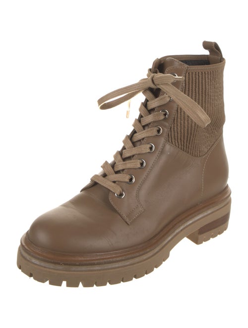 Gianvito Rossi Leather Combat Boots