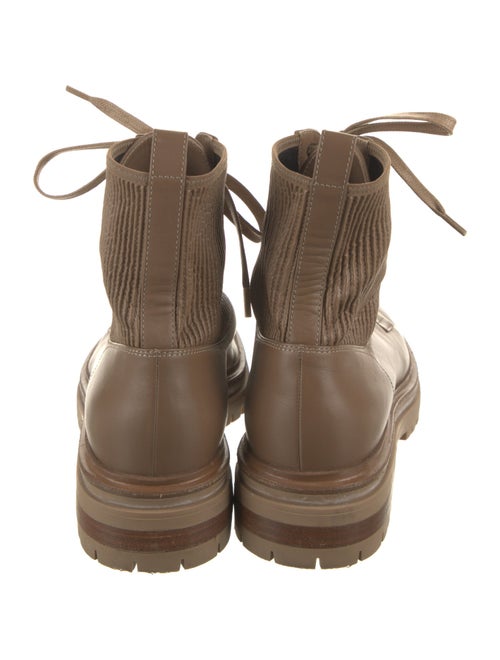 Gianvito Rossi Leather Combat Boots