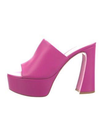 Gianvito Rossi Leather Slides