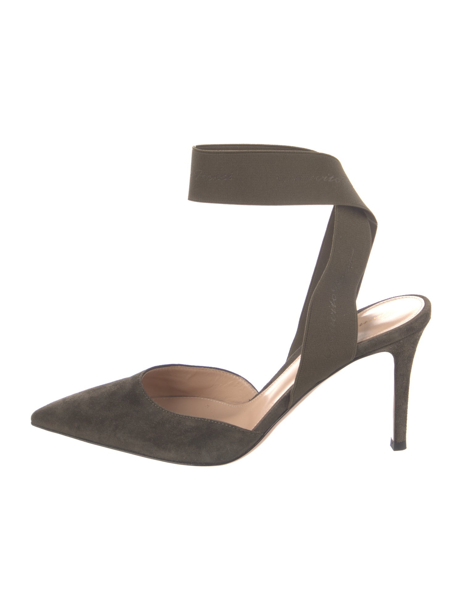 Gianvito Rossi Suede Slingback Pumps