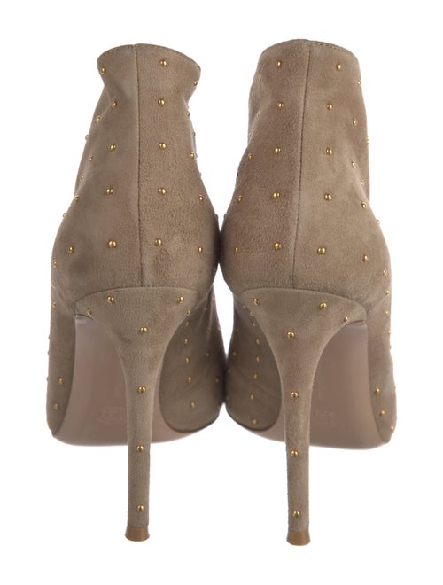 Gianvito Rossi Suede Studded Accents Pumps